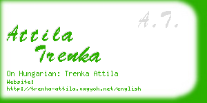 attila trenka business card